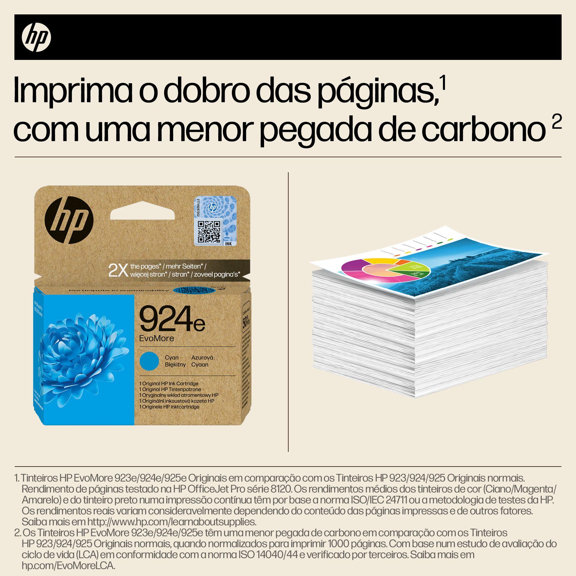 Tinteiro HP 924e XL (800 páginas - Ciano), miniatura 3