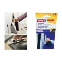 Pontos de Velcro Autocolantes TESA On & Off (16 mm - Preto)