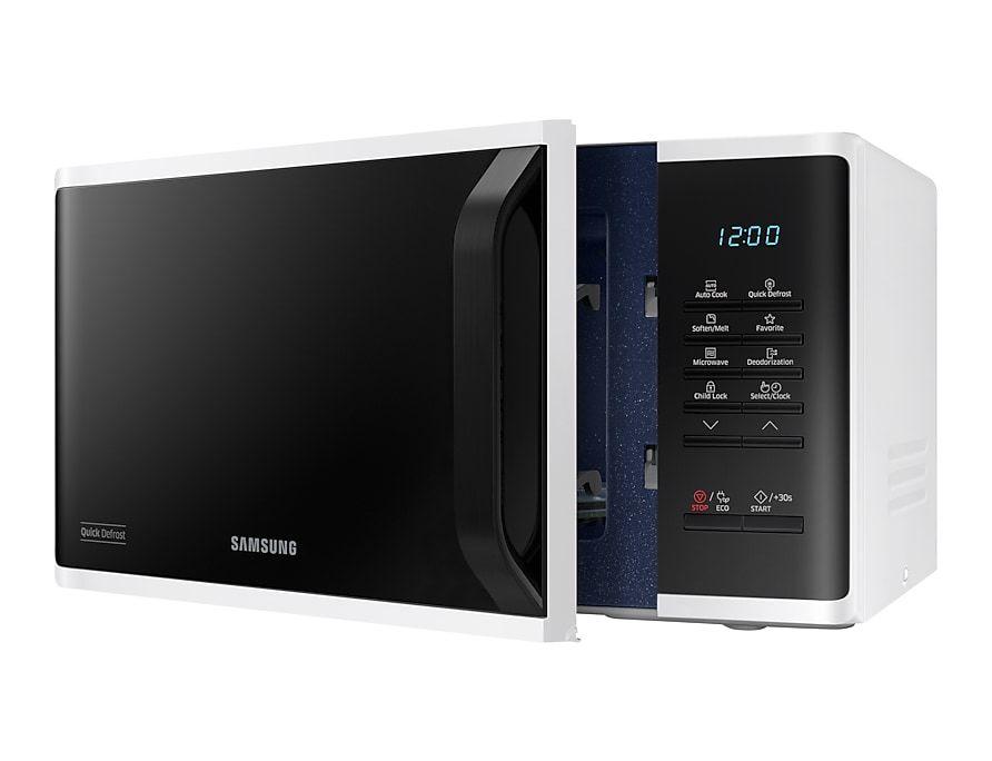 Micro-ondas SAMSUNG MS23K3513AW/EC (800 W - 23 l - Botões, rotativo - Branco/Preto), miniatura 7