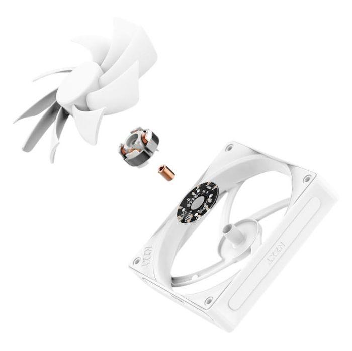Ventoinha NZXT F120Q Quiet Airflow V2 120 mm PWM (Plástico, borracha - Branco) — miniatura 5