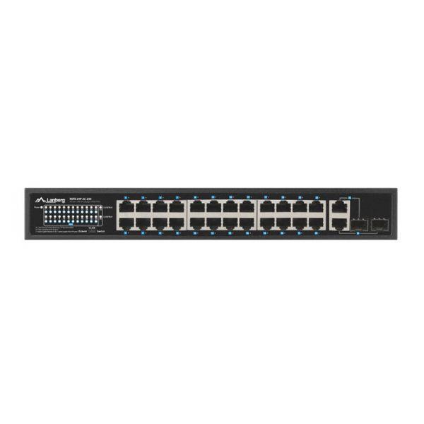 Switch de Rede LANBERG RSFE-24P-2C-250 (Gigabit Ethernet - 4 MB - 8,8 Gbit/s - Preto), miniatura 2