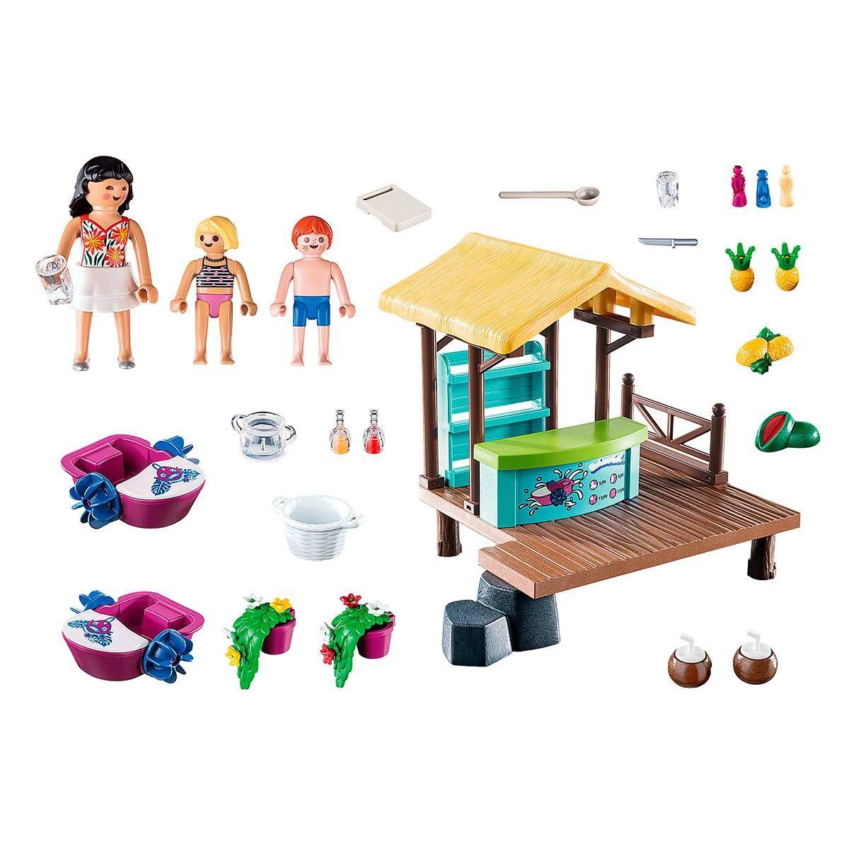 Conjunto de Brincar PLAYMOBIL 70612 Aluguer de Barcos com Bar (4 anos - Multicor), miniatura 2