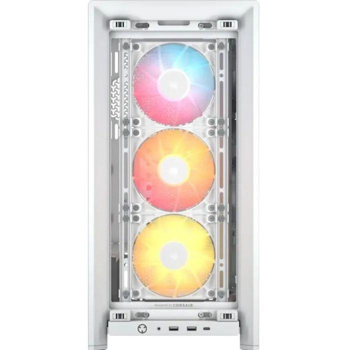 Caixa PC Semi-Torre CORSAIR FRAME 4000D RS ARGB (ATX, EATX, micro ATX, Mini-ITX - Semi-torre - Plástico, aço, vidro temperado - Branco) — miniatura 2
