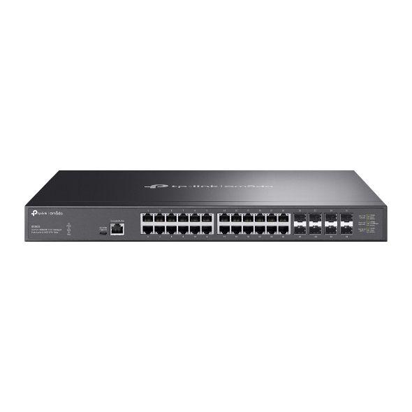Switch de Rede TP-LINK Omada SX3832 (10G Ethernet - 24 MB - 640 Gbit/s - Preto)