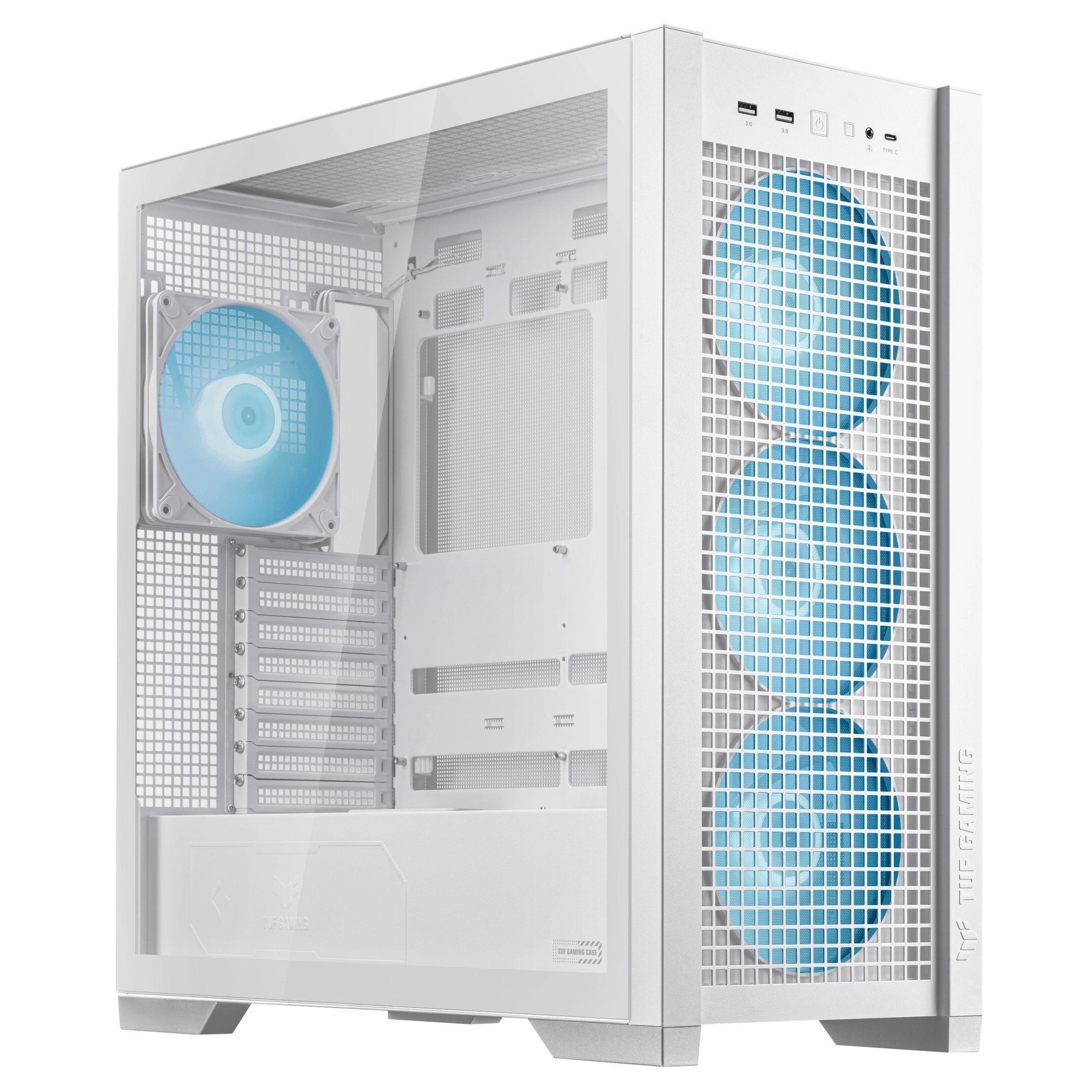 Caixa PC ASUS TUF Gaming GT302 ARGB (EATX, ATX, micro ATX, Mini-ITX - Midi Tower - 16,5 cm - Branco) — miniatura 9