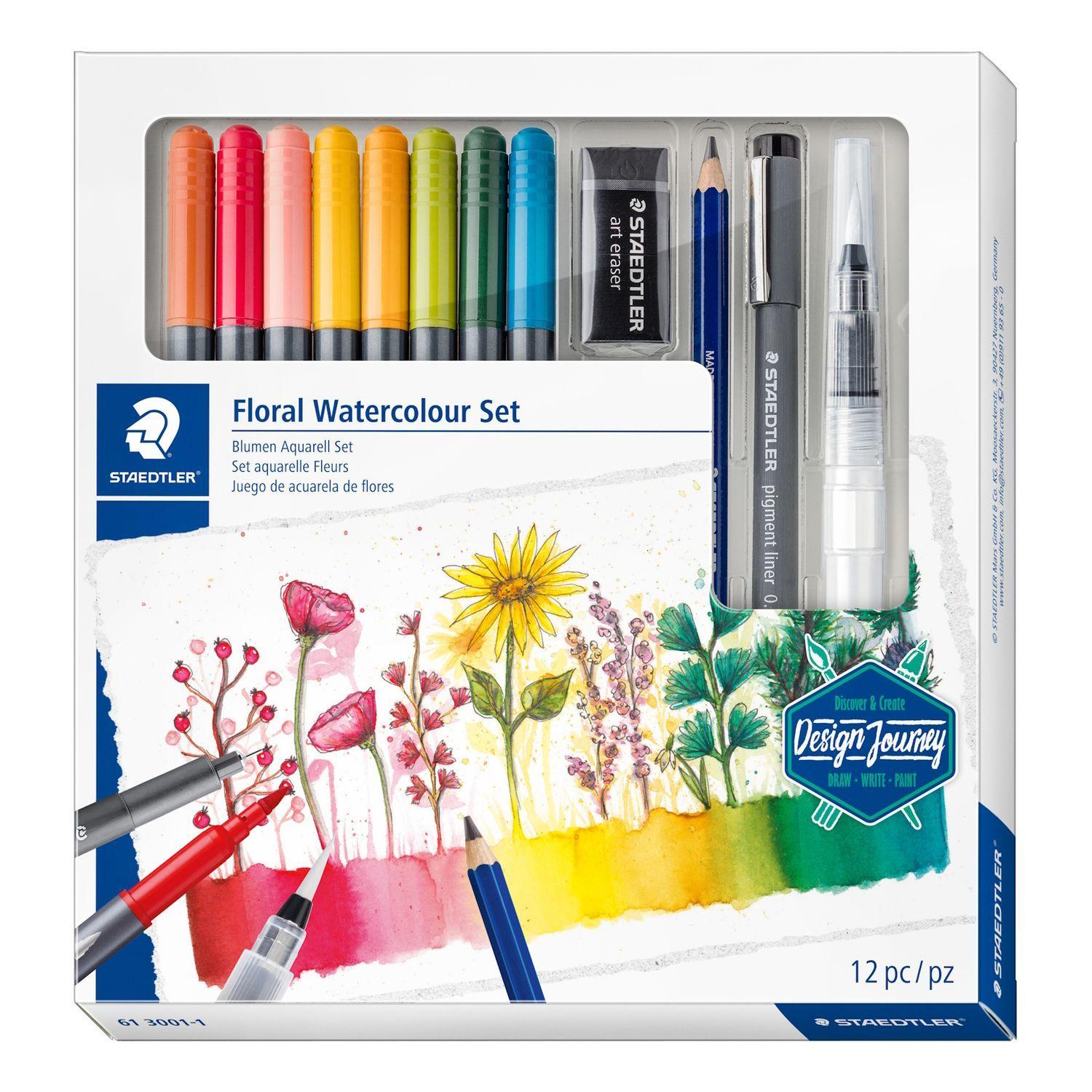 Conjunto de Marcadores Aguareláveis STAEDTLER Design Journey 61 3001-1 (12 Peças), miniatura 2