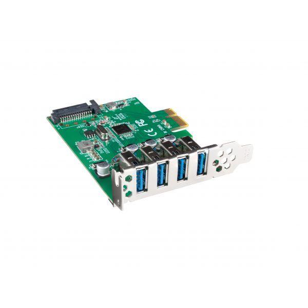 Placa Controladora USB LANBERG PCE-US3-004 (Perfil completo / baixo perfil - Renesas NEC/uPD720201 - Verde e Metálico) — miniatura 6