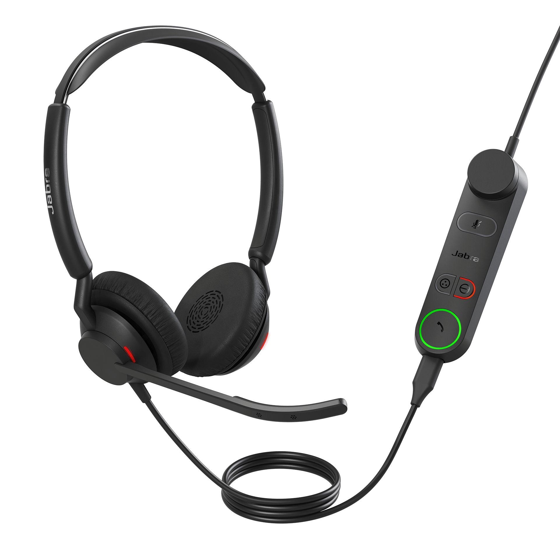 Headset JABRA Engage 50 II Link Stereo USB-A UC (Binaural - Com fios - Supra-aural - Preto)