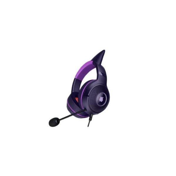 Headset Gaming RAZER Kraken Kitty V2 Pokémon Gengar Edition (Binaural - Com fios - Circumaural - Roxo), miniatura 2