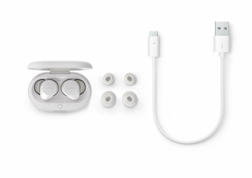 Auscultadores PHILIPS TAT1209WT/00 (Binaural - True Wireless Stereo - Intra-aural - Branco), miniatura 6
