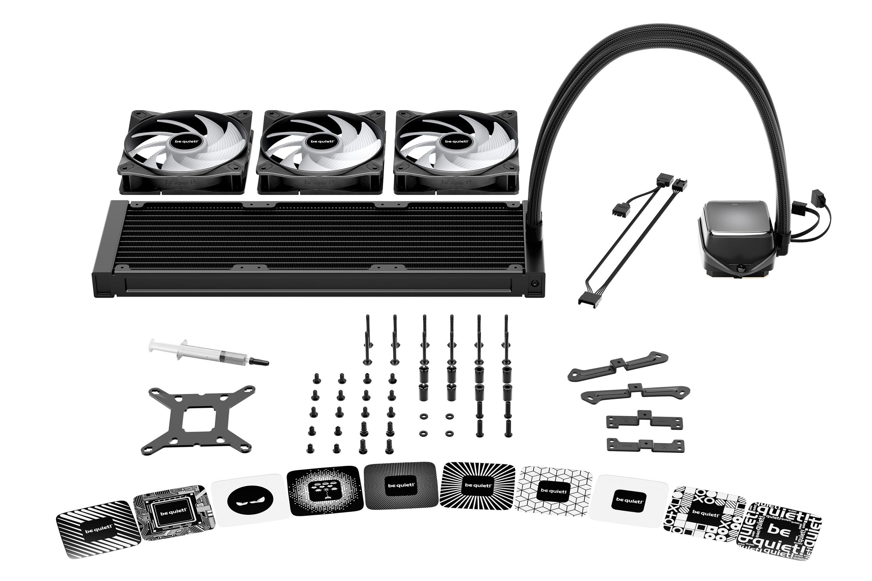 Refrigeração Líquida All-in-One BE QUIET! Pure Loop 3 LX 360mm (120 mm - 3 ventoinhas - 2100 RPM - Preto) — miniatura 3
