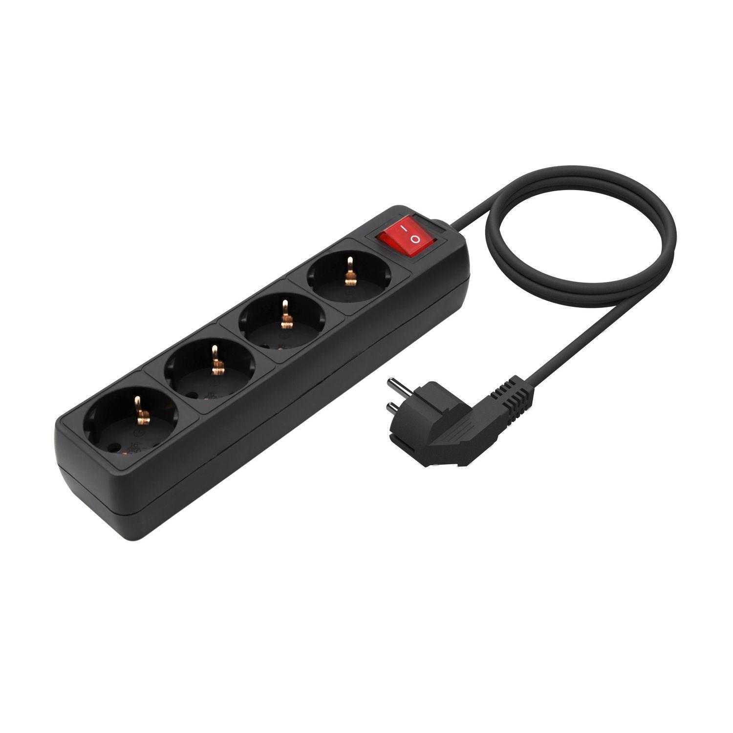Bloco de Tomadas AISENS A154-0650 (Cobre - Preto) — miniatura 2