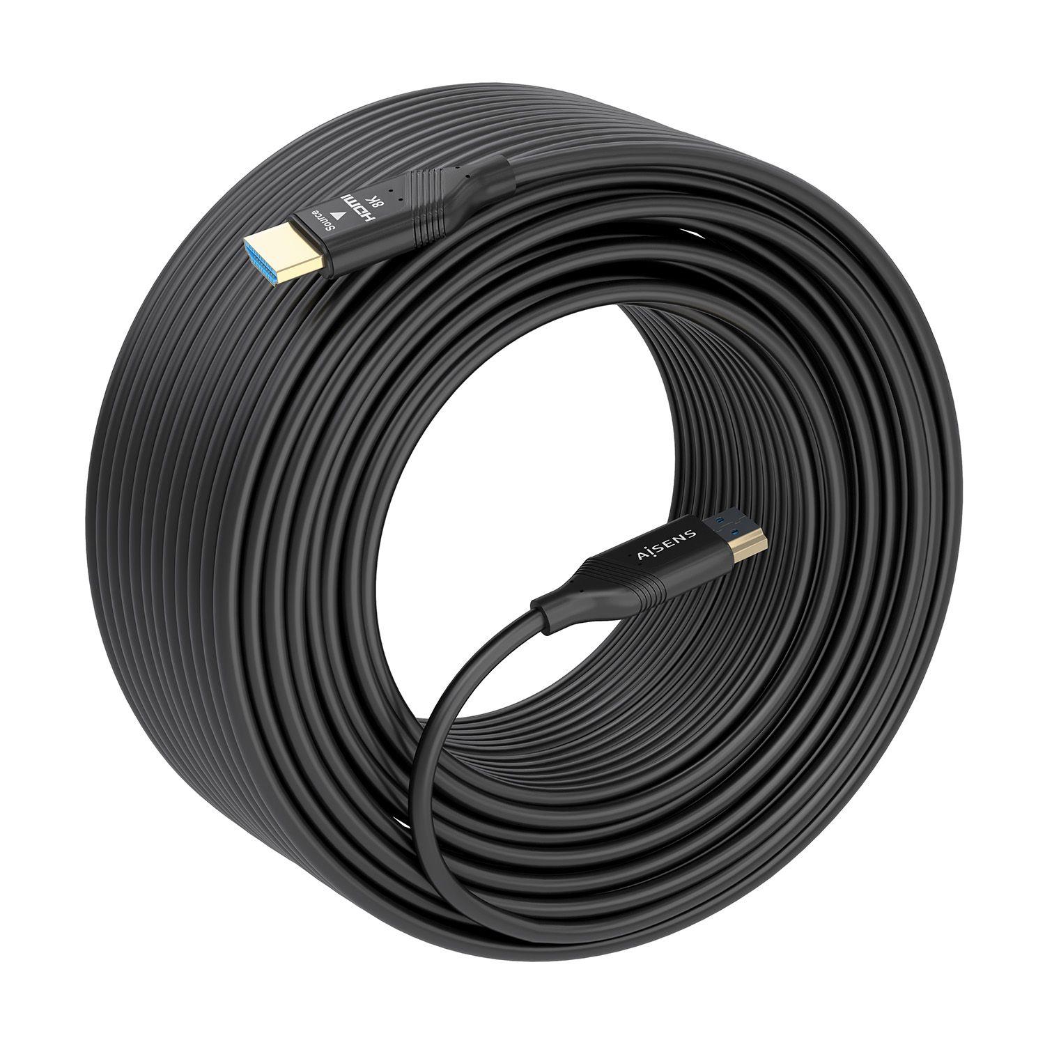 Cabo HDMI AISENS A153-0937 (30 m - 120 Hz - HDMI Tipo A - Preto), miniatura 2