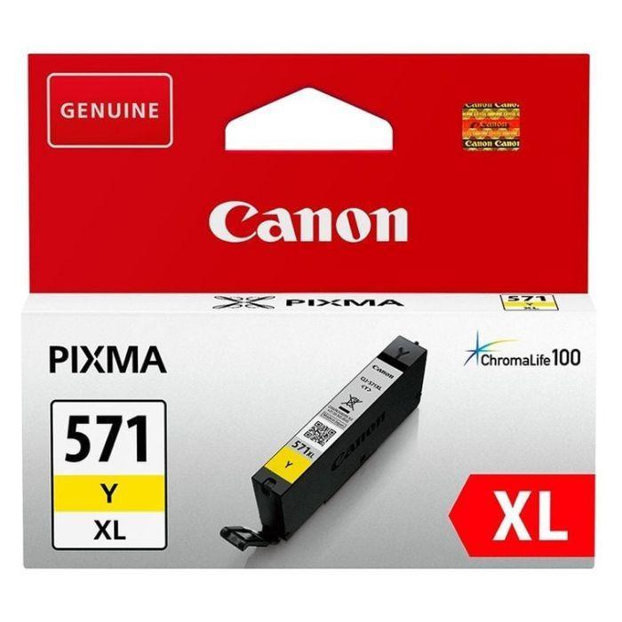 Tinteiro CANON CLI-571XL (715 páginas - Pixma MG575x, MG685x, MG775x - Amarelo) — miniatura 2