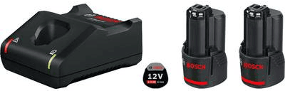 Conjunto de Baterias e Carregador BOSCH Professional Starter Set 12V (Preto)
