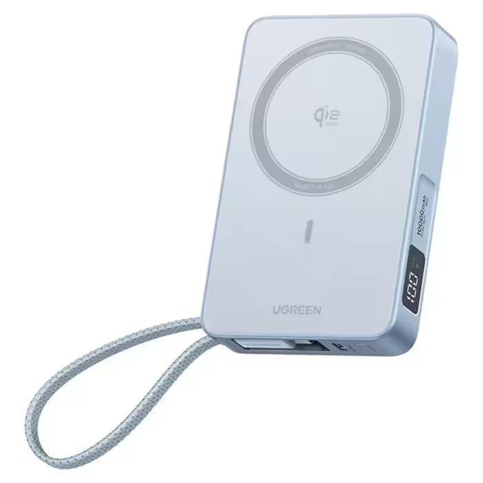 Powerbank UGREEN PB773 MagFlow (10000 mAh - Qi2 magnético - USB-C - Azul), miniatura 2