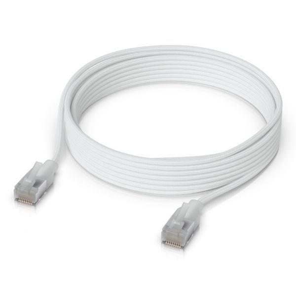Cabo de Rede RJ45 UBIQUITI UACC-CABLE-PATCH-EL-C6A-3M-W (3 m - Cat6a - RJ-45 - Branco) — miniatura 2