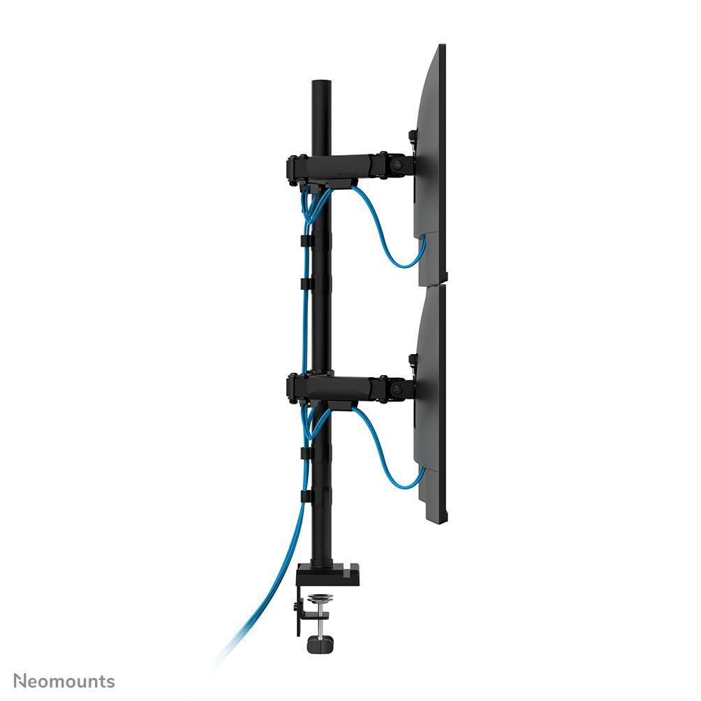 Suporte de Secretária Quadruplo para Monitores NEOMOUNTS DS60-600BL2-2 (10–32" - VESA 75 x 75/100 x 100 mm - Preto), miniatura 10