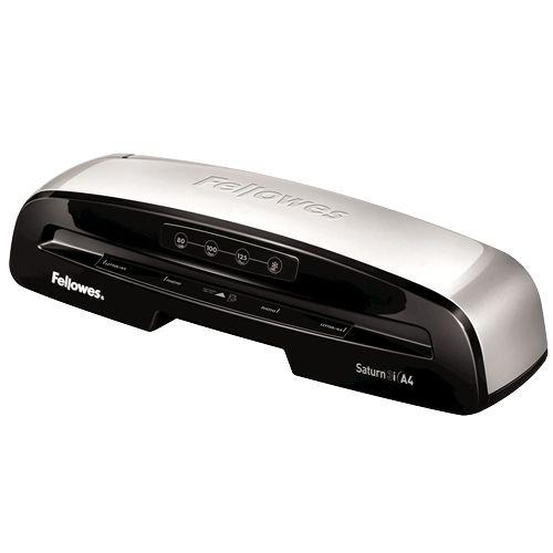 Plastificadora FELLOWES Saturn 3i A4 (300 mm/min - Preto e Prateado), miniatura 4