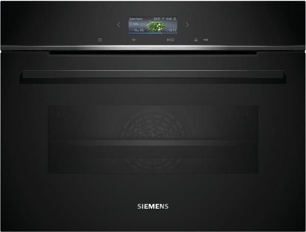 Forno Compacto Encastre SIEMENS CB734G1B1 (Forno elétrico - 47 L - 30-300 °C - Preto)