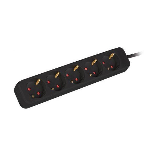 Bloco de Tomadas LANBERG PS0-05F-0300-BK (Preto) — miniatura 2