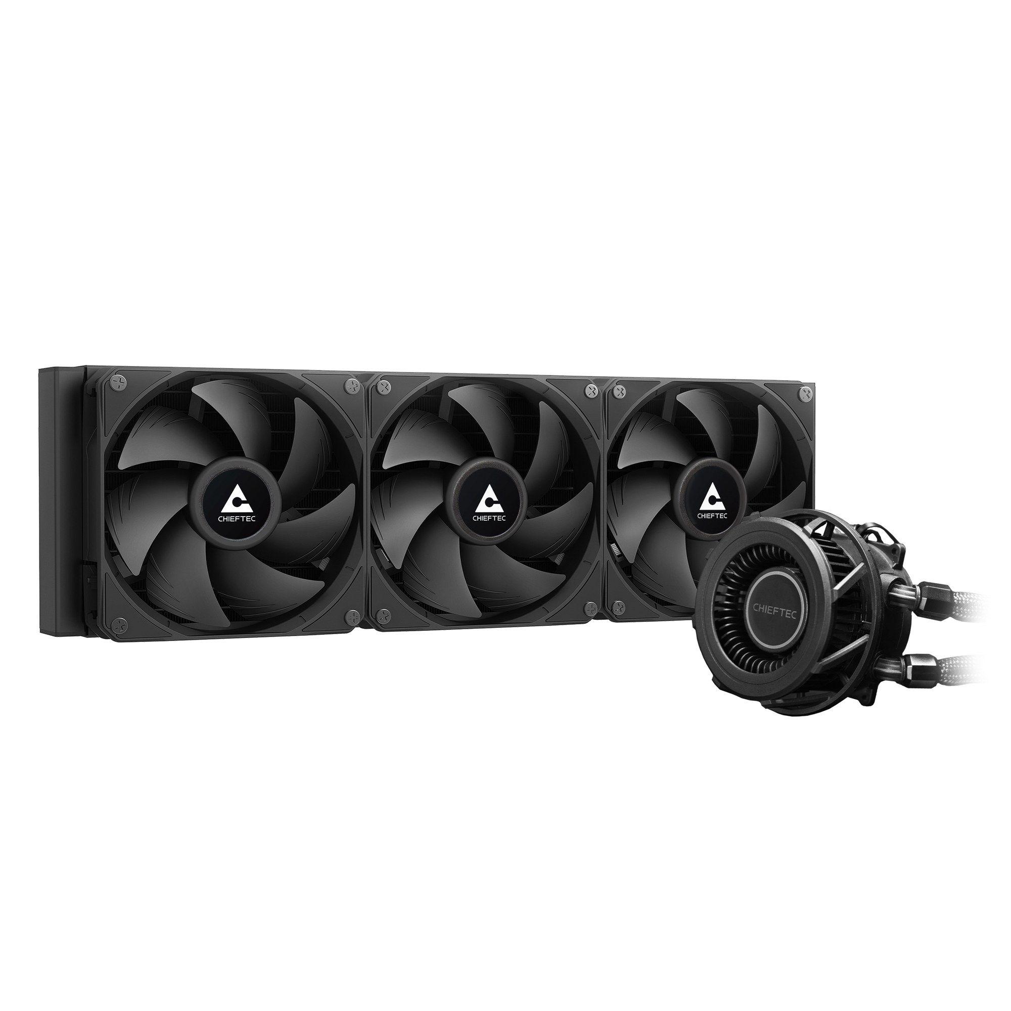 Sistema de Refrigeração Líquida CHIEFTEC ICEBERG PRO 360 DARK (120 mm - 2200 RPM - 4-pin - Preto)