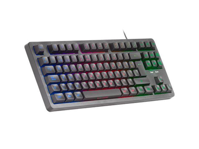 Teclado Gaming MARS GAMING MK023 (Espanhol - Interruptor de membrana - Tenkeyless - Preto)