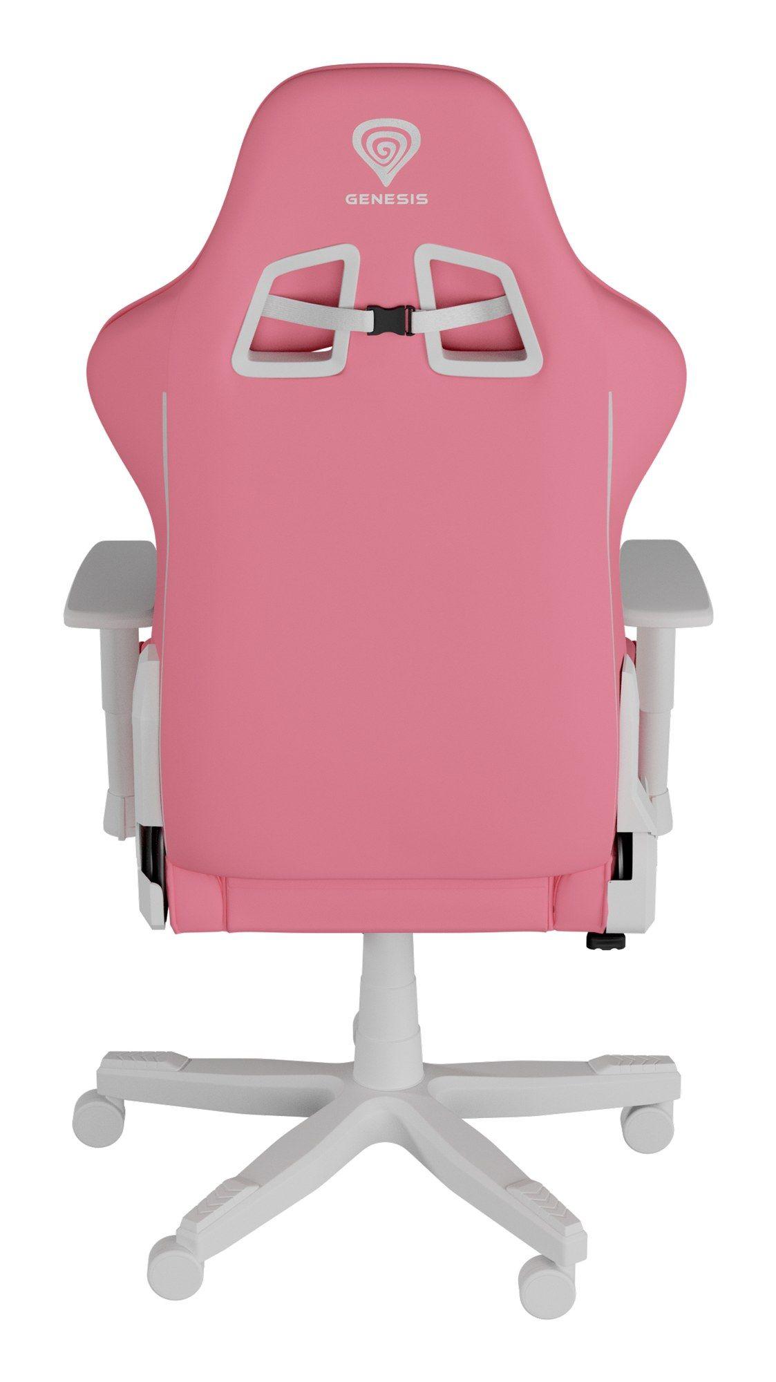 Cadeira Gaming GENESIS Nitro 710 (150 kg - 47,5-54,5 cm - 135° - Branco/Rosa) — miniatura 10