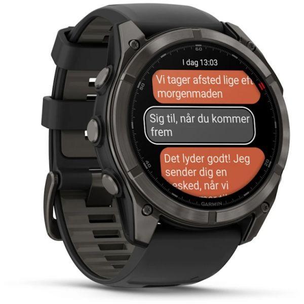 Relógio Multidesportivo GARMIN Fenix 8 Pro (Redondo - Android, iOS - AMOLED - Titânio/Preto) — miniatura 3