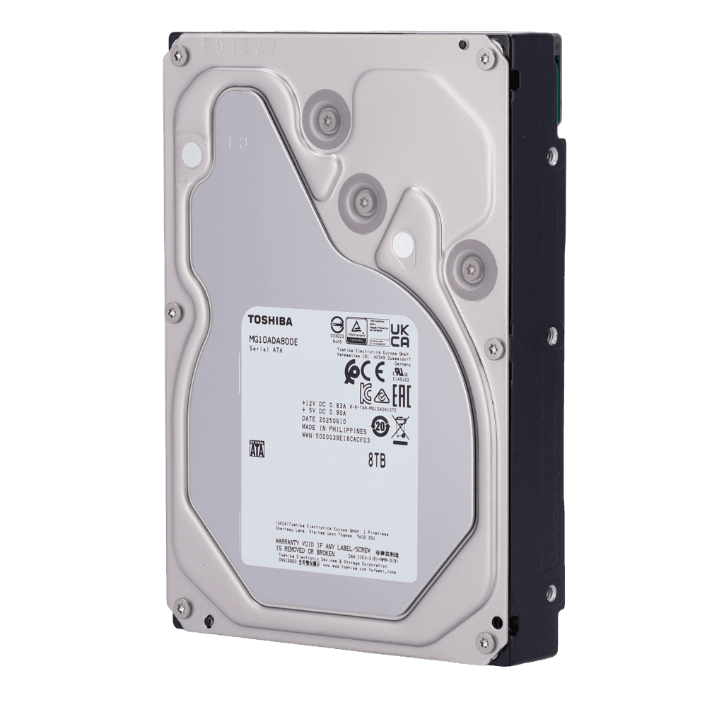 Disco Rígido Interno de Vigilância TOSHIBA S300 AI MG10ADA800E-V (8 TB - 3,5" - SATA)