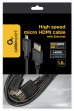 Cabo HDMI para Micro HDMI GEMBIRD CC-HDMID-6 (1.8m - HDMI Tipo D - HDMI Tipo A - Preto)