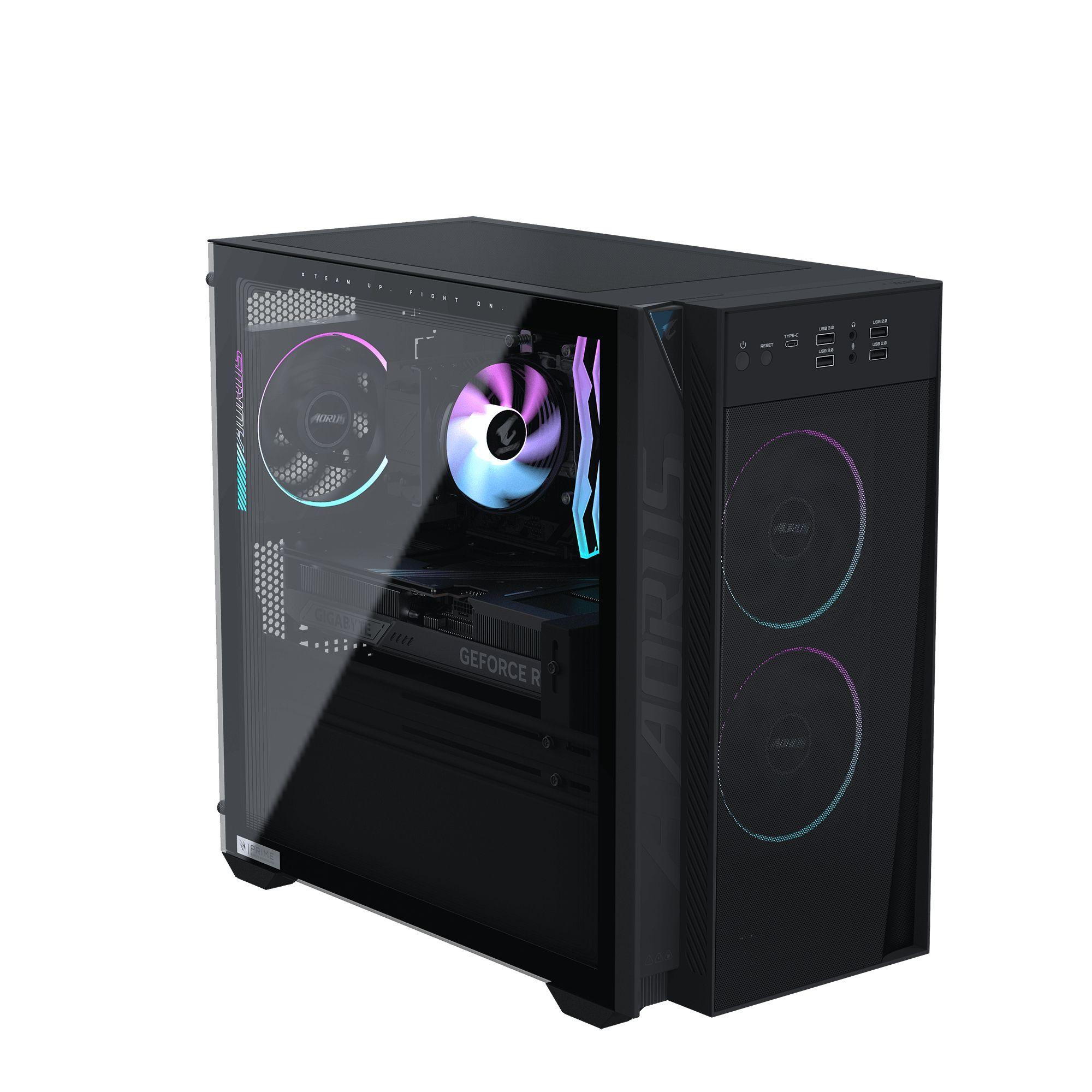 Computador Gaming GIGABYTE AORUS PRIME 3 AP3A7N6T-5110 (Windows 11 Home - AMD Ryzen 7 - 9700X - Preto)