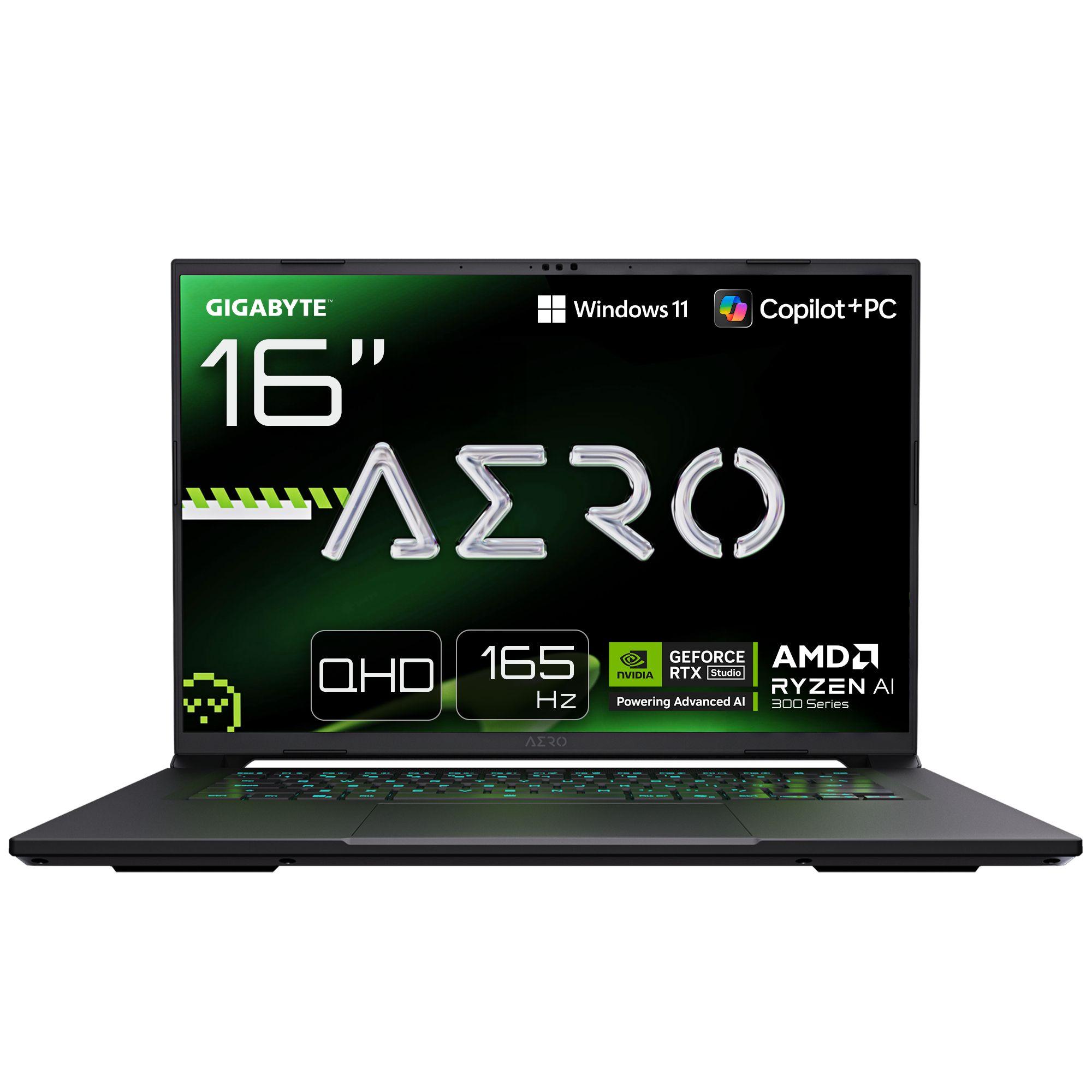 Portátil GIGABYTE AERO X16 1VH93PTC94AH (Ryzen AI 7 350 - RTX 5060 8GB - 16GB RAM - 1TB SSD - 16" WQXGA 165Hz - Cinzento)