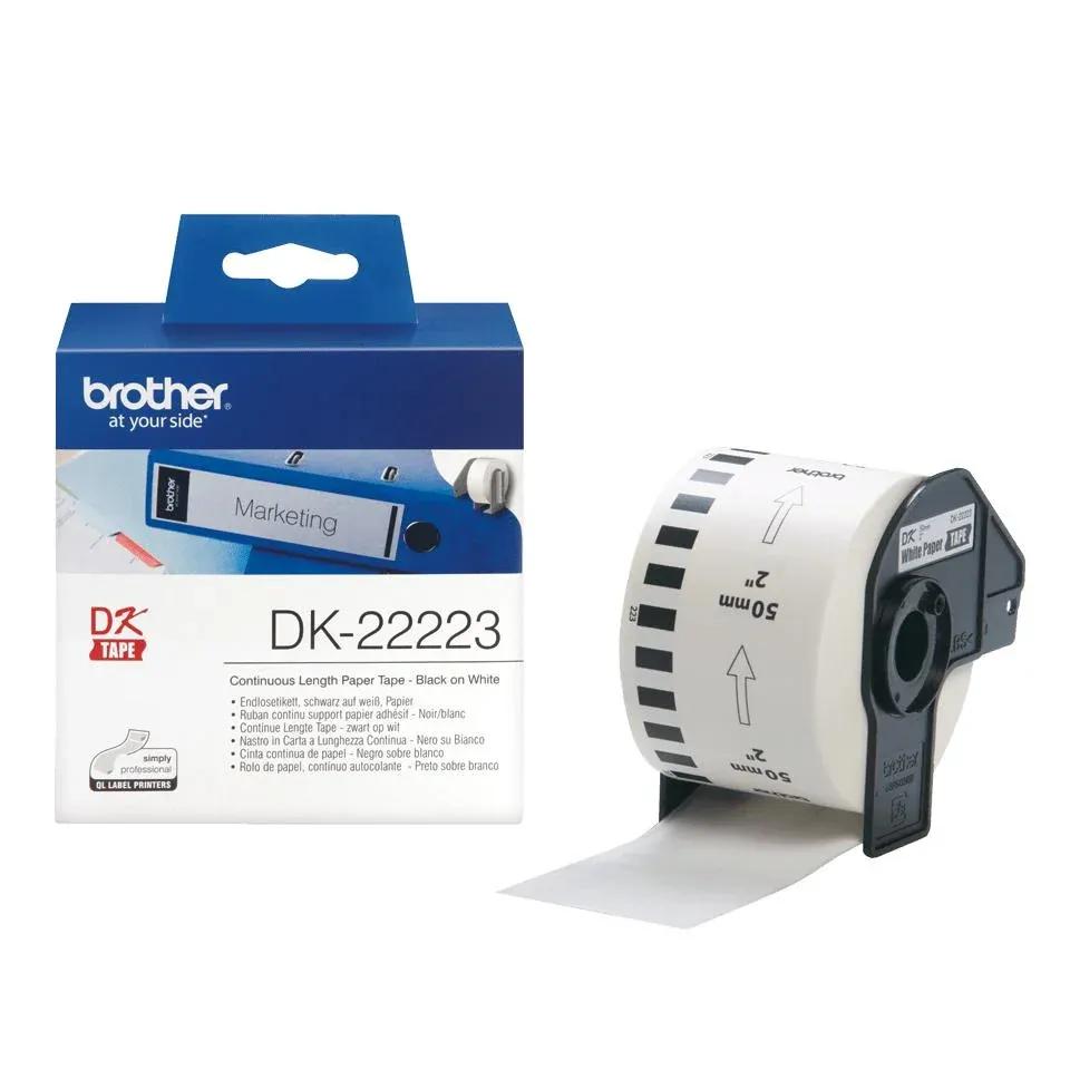 Rolo de Etiquetas Contínuas BROTHER DK-22223 (Branco), miniatura 2