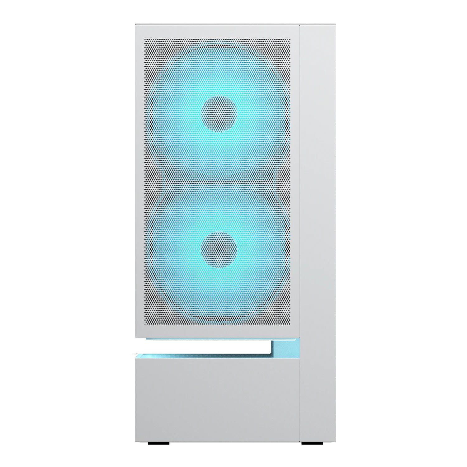 Caixa PC COUGAR CGR-2DA4W-M (ATX, CEB, Micro ATX, Mini-ITX - Midi Tower - Vidro, Aço - Branco) — miniatura 2