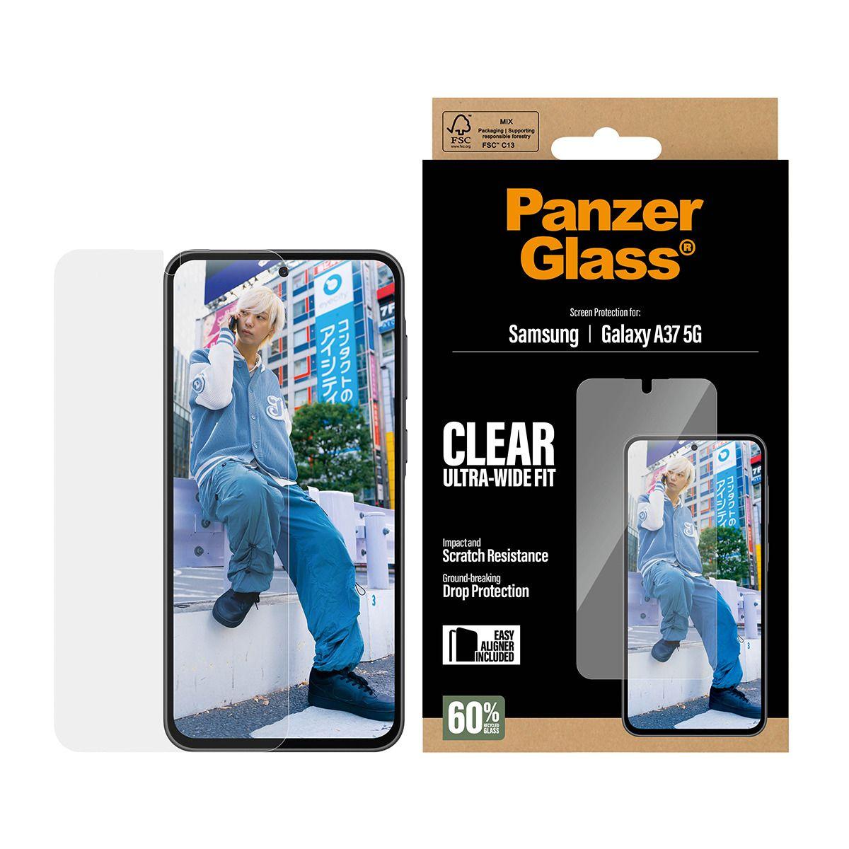 Película de Proteção de Ecrã PANZERGLASS Samsung Galaxy A37 5G (Samsung Galaxy A37 5G - Samsung - Transparente), miniatura 2