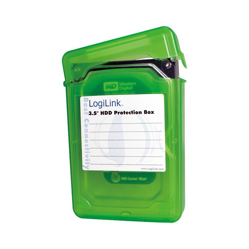 Capa de Proteção para Disco Rígido LOGILINK UA0133G (3.5" - Verde) — miniatura 2