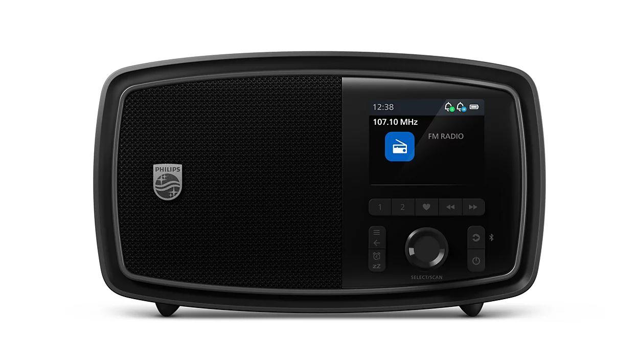 Rádio Portátil PHILIPS TAV2000FB/00 (5 W - Preto)