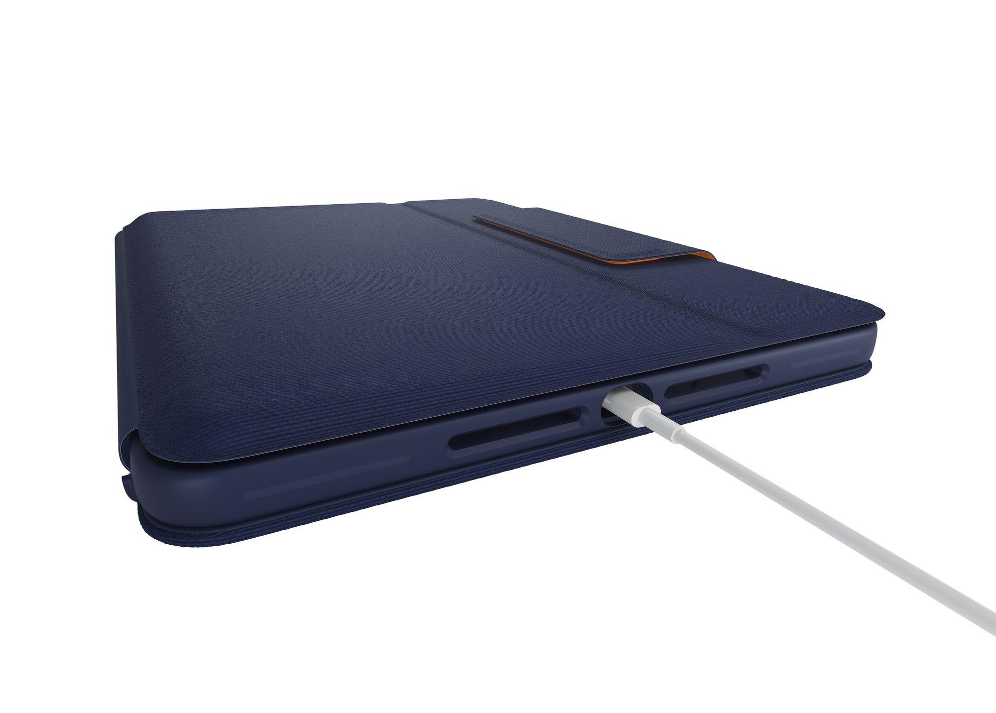Teclado LOGITECH Rugged Combo 3 (Francês - Smart Connector - Acoplamento - Azul) — miniatura 4