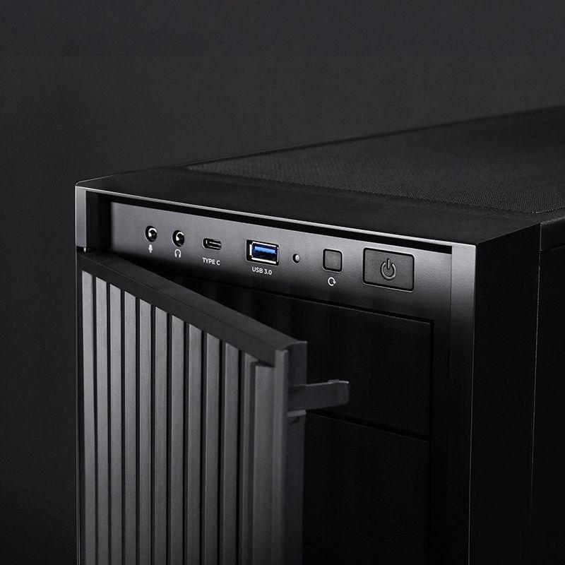 Caixa de Computador CHIEFTEC BW-01B-OP (ATX, Mini-ATX, Mini-ITX - Midi Tower - SGCC - Preto) — miniatura 9