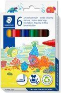 Marcadores de Ponta de Fibra STAEDTLER Noris Jumbo 340 C6 (Cores sortidas)