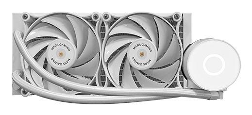 Sistema de Refrigeração Líquida MARS GAMING ML-PRO240W (12 cm - 2000 RPM - 4-pin - Branco)