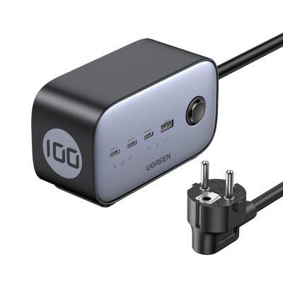 Bloco de Tomadas UGREEN DigiNest Cube 65W (USB Tipo A/USB Tipo C - Tipo C - Cinzento)