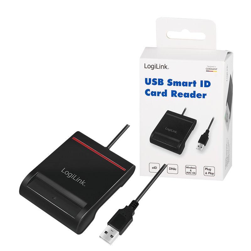 Leitor de Cartões de Cidadão LOGILINK CR0047 (USB 2.0 - 0,9 m - Preto), miniatura 9