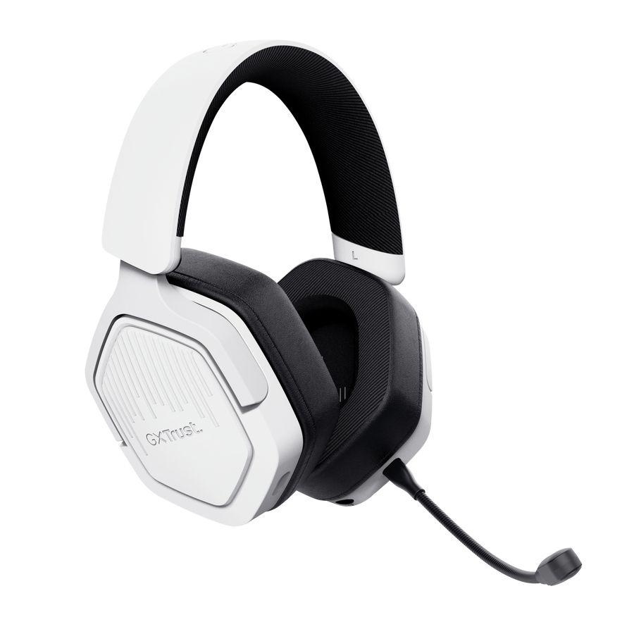 Headset Gaming TRUST GAMING GXT 493PS Carus (Binaural - Com fios e sem fios - Circum-aural - Branco), miniatura 5