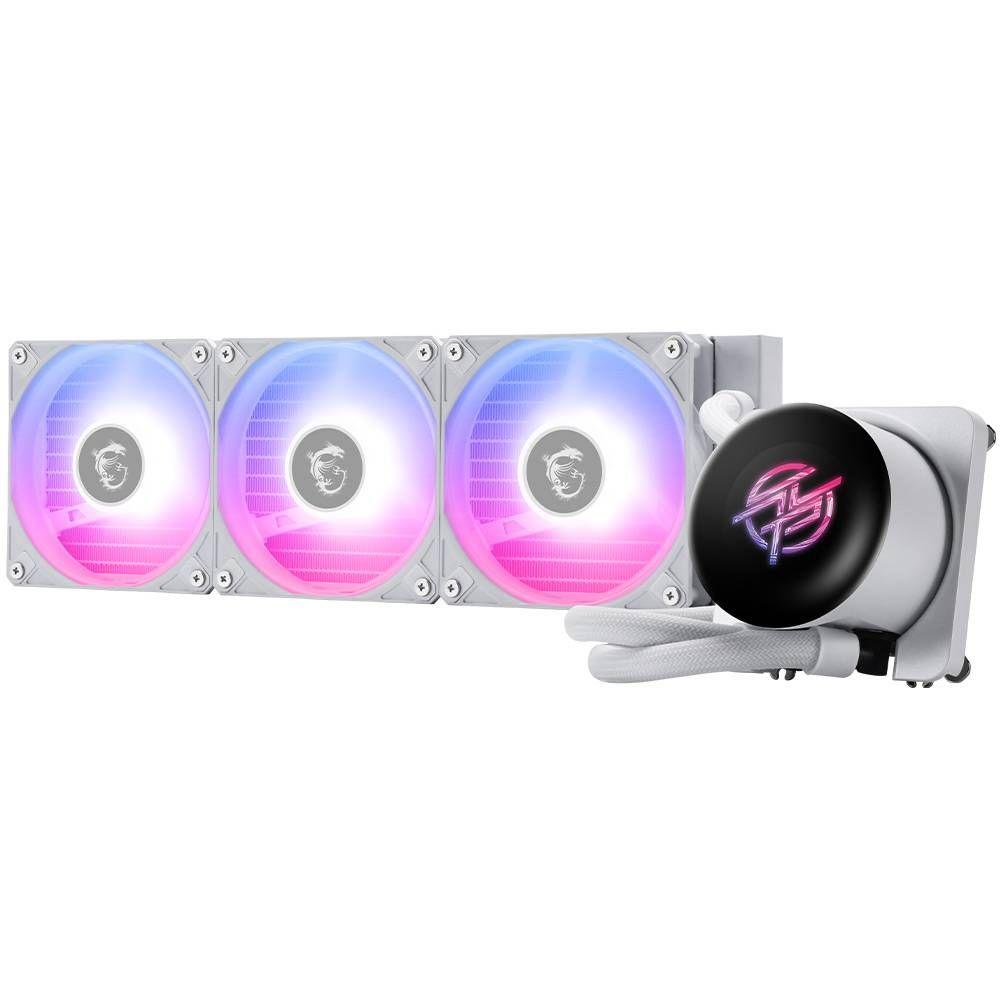 Sistema de Refrigeração Líquida MSI MPG CORELIQUID P13 360 (LGA 1800, LGA 1851 - 120 mm - 3 ventoinhas - Branco), miniatura 3