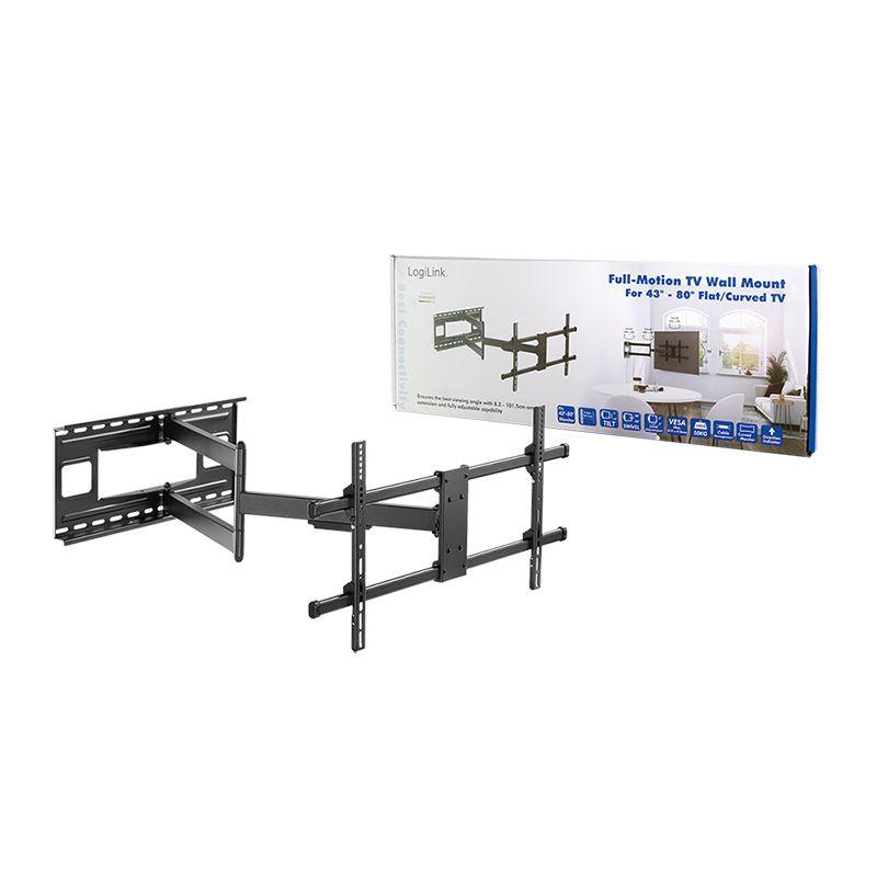 Suporte de Parede TV LOGILINK BP0138 (43-80" - 50 kg - Preto), miniatura 8