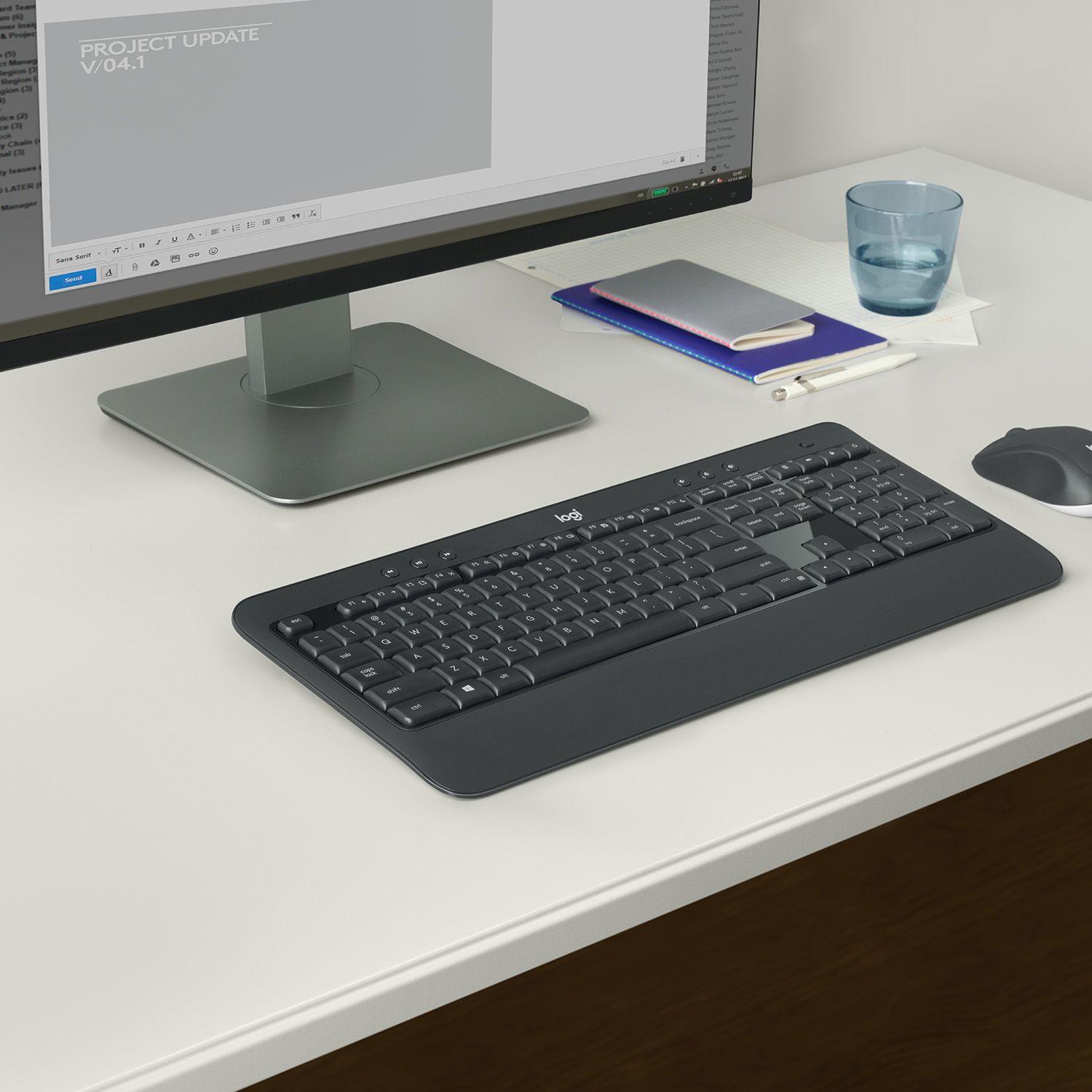 Conjunto de Teclado e Rato LOGITECH MK540 Advanced (Belga - Interruptor de membrana - Tamanho completo - Preto) — miniatura 13
