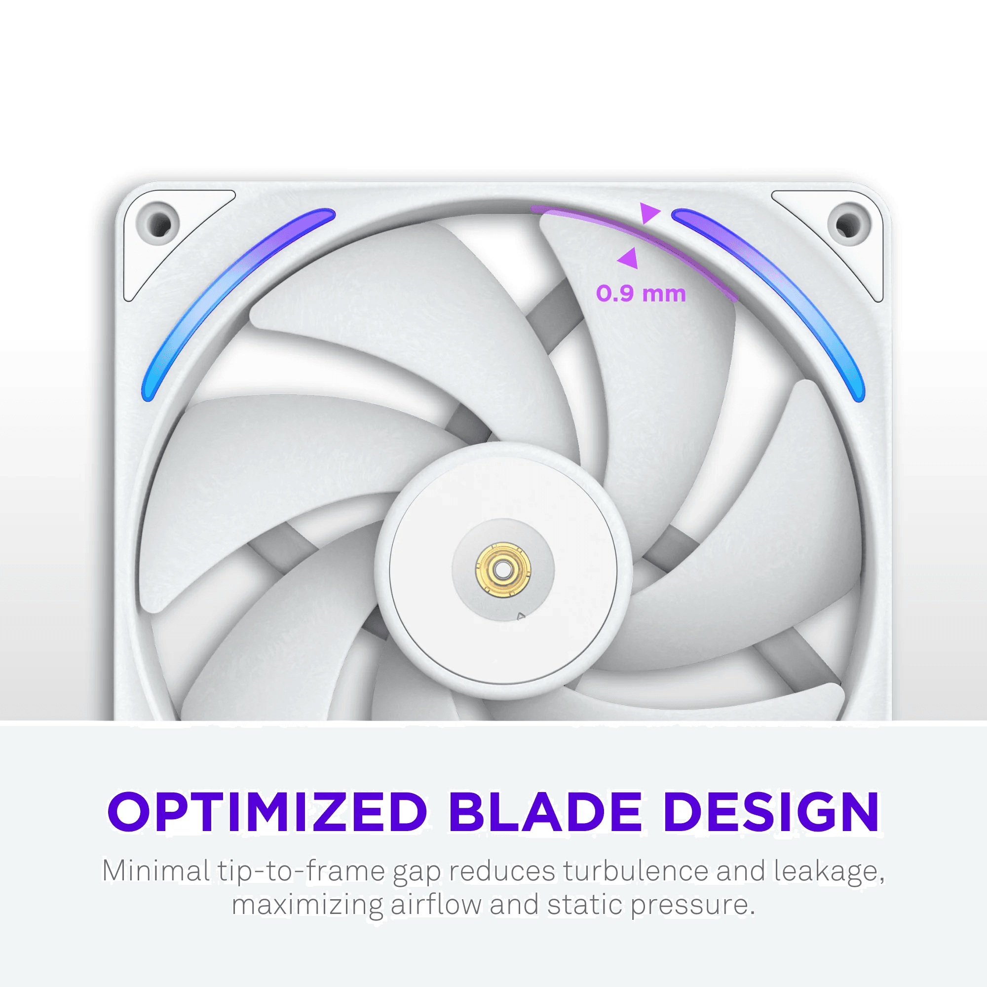 Ventoinha NZXT F140X Performance RGB (RGB multicolorida - 6,7 W - Branco) — miniatura 4