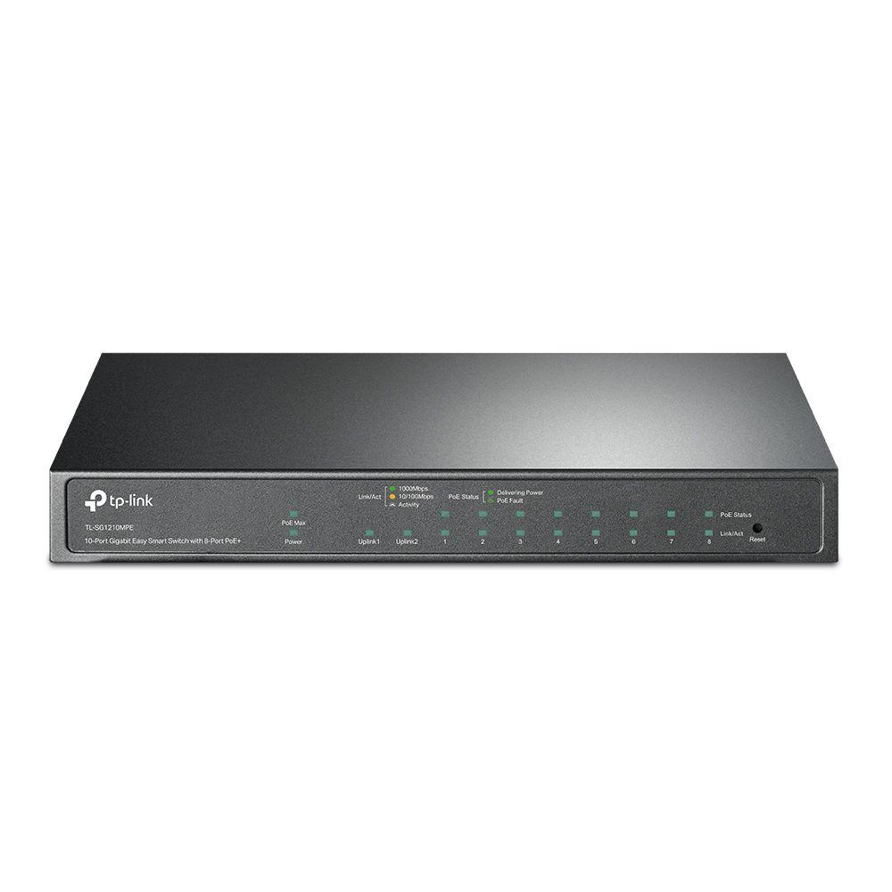 Switch TP-LINK TL-SG1210MPE (Gigabit Ethernet - 20 Gbit/s - L2 - Preto)
